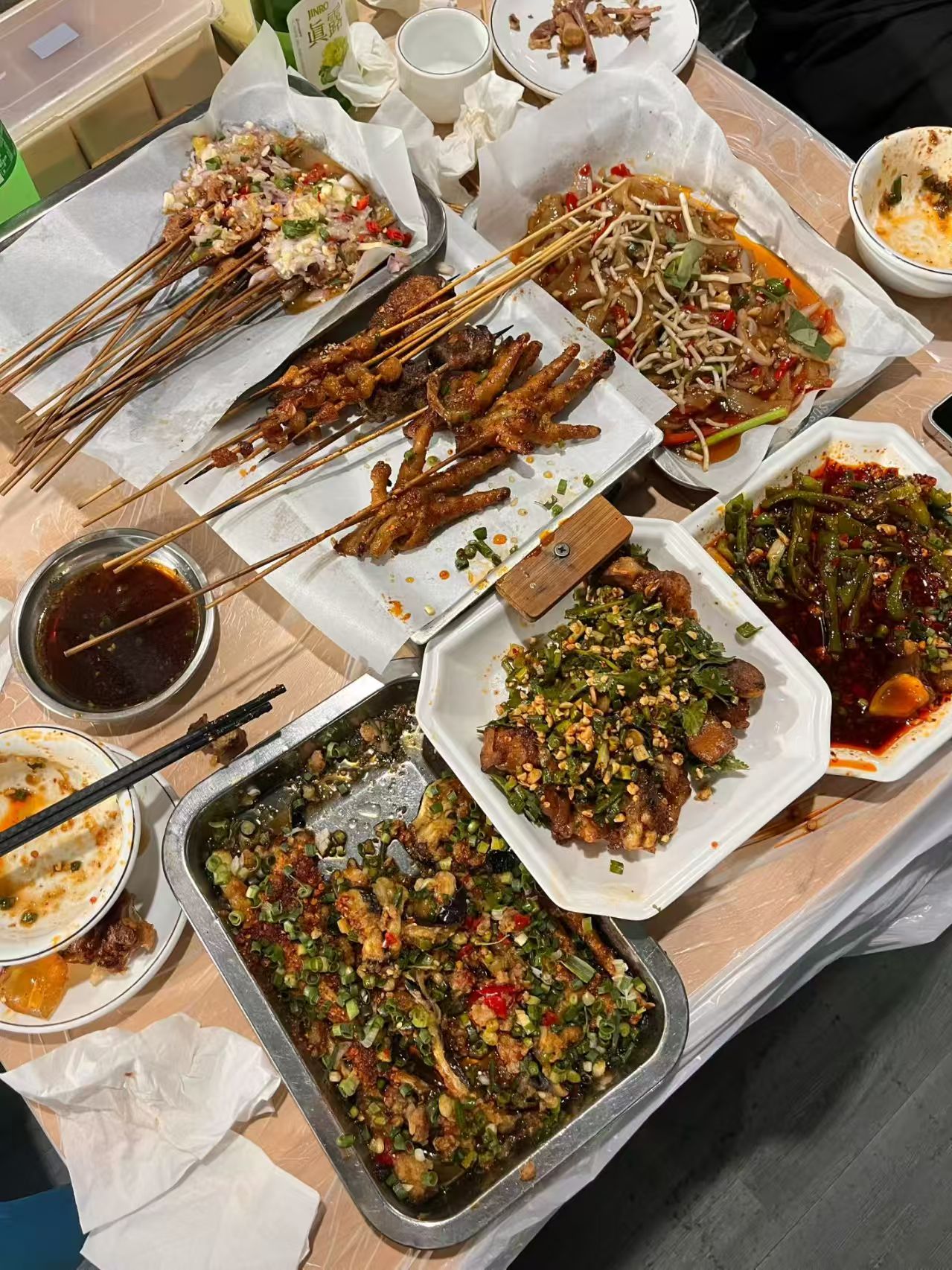 小烧烤上桌咯